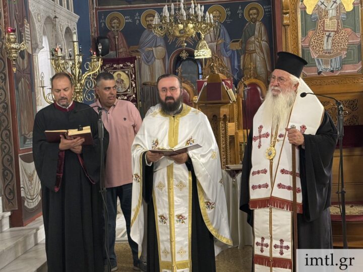 Ο Μητροπολίτης Θηβών στον Ιερό Ναό Μεταμορφώσεως του Σωτήρος Λεύκτρων