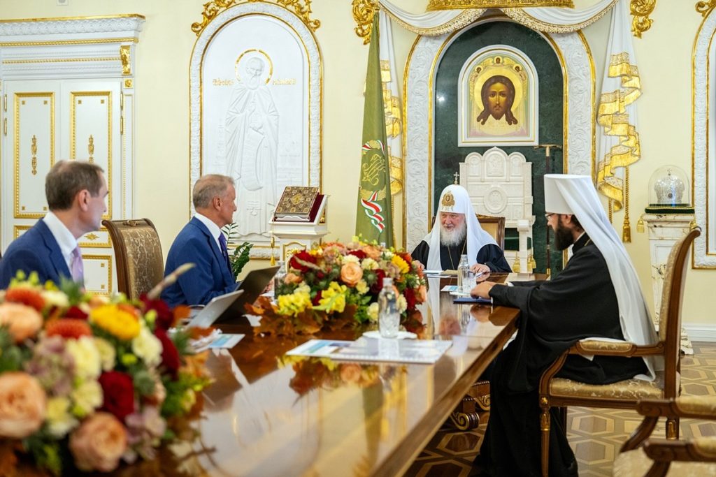Святейший Патриарх Кирилл встретился с председателем правления ПАО «Сбербанк» Г.О. Грефом