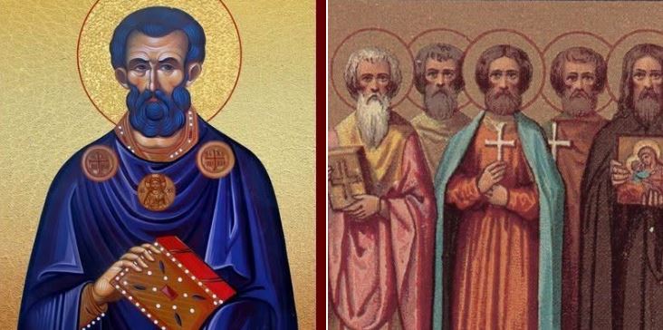 Dëshmorët Mironi. Dëshmorët Stratoni, Patrokli, Filipi, Eftihiani dhe Qipriani. Dëshmorët Pavli e Juliana. Oshënar Egloni