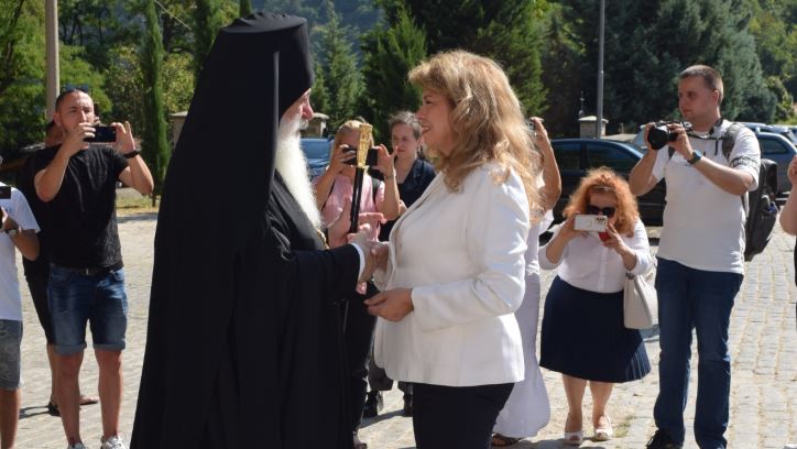 Посещение на президента на България г-жа Илияна Йотова в Бачковската света обител