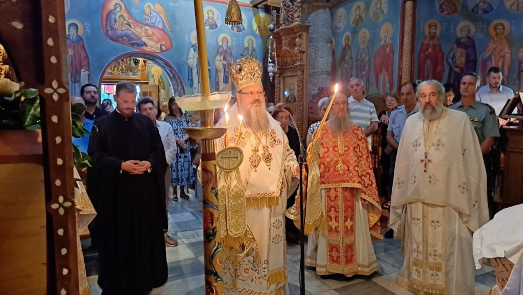 Ο Επιδαύρου Νικόδημος στην Ιερά Μονή Αγάθωνος