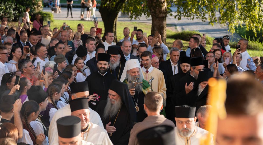 Патријарх Порфирије свечано дочекан у Љубљани