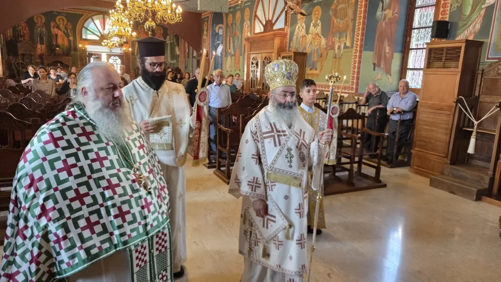 Ο Επίσκοπος Αμαθούντος στον Ιερό Ναό Αγίας Παρασκευής Γερμασόγειας