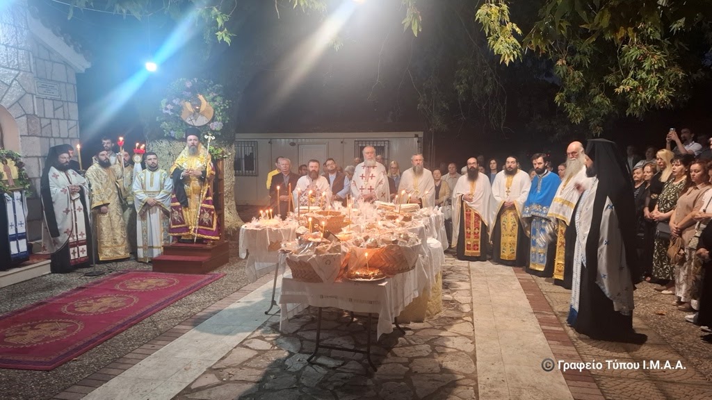 Ο Εσπερινός του Αγίου Ιωάννου του Βραχωρίτου στο Αγρίνιο