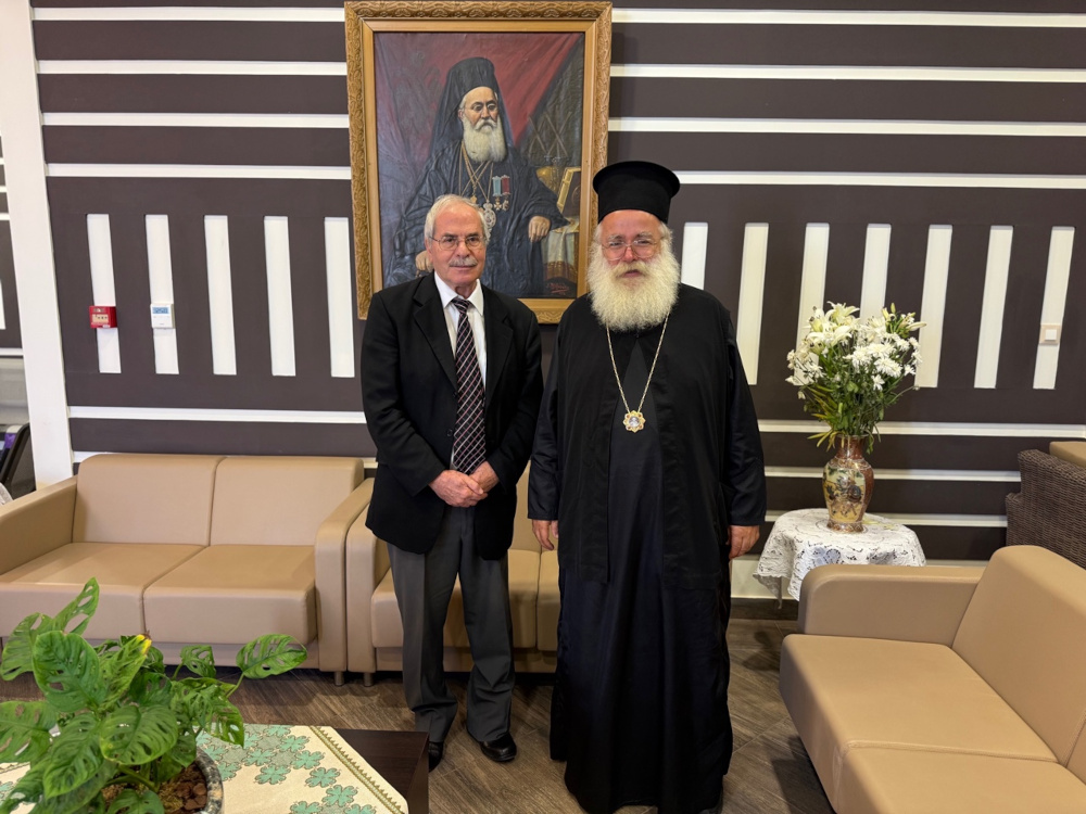 Επίσκεψη του Ακαδημαϊκού Χριστοφόρου Χαραλαμπάκη στον Μητροπολίτη Ιεραπύτνης και Σητείας