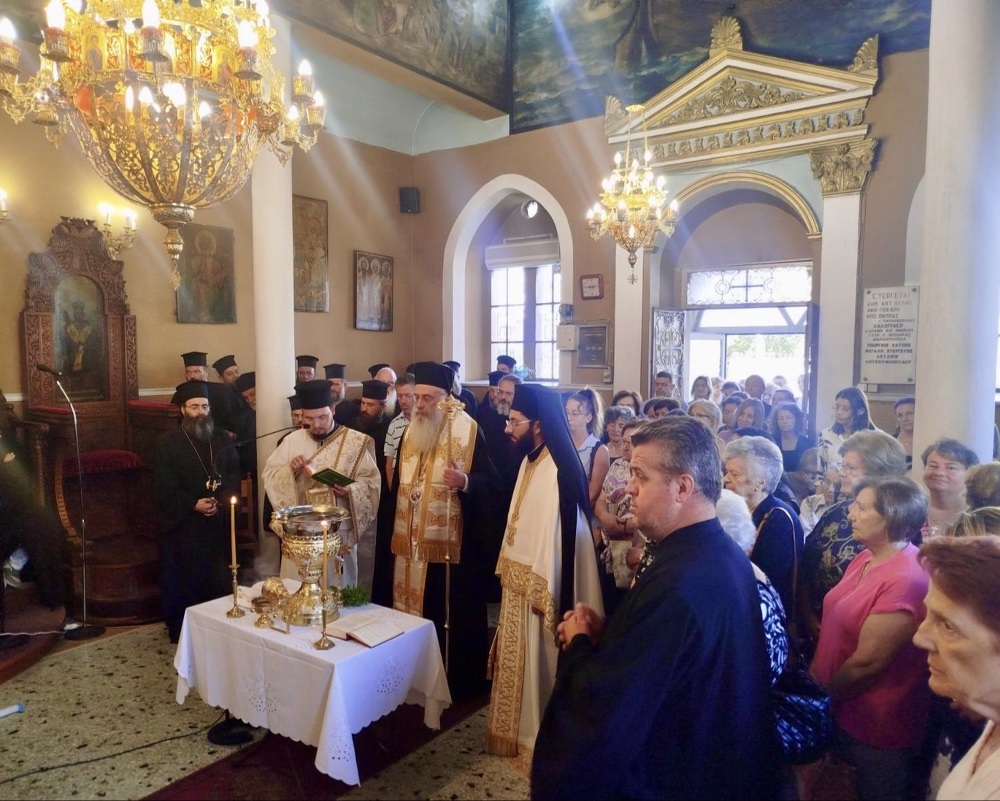 Αγιασμός επί τη αρχή της Ινδίκτου στο Μητροπολιτικό Παρεκκλήσιο της Ευαγγελιστρίας Τριπόλεως