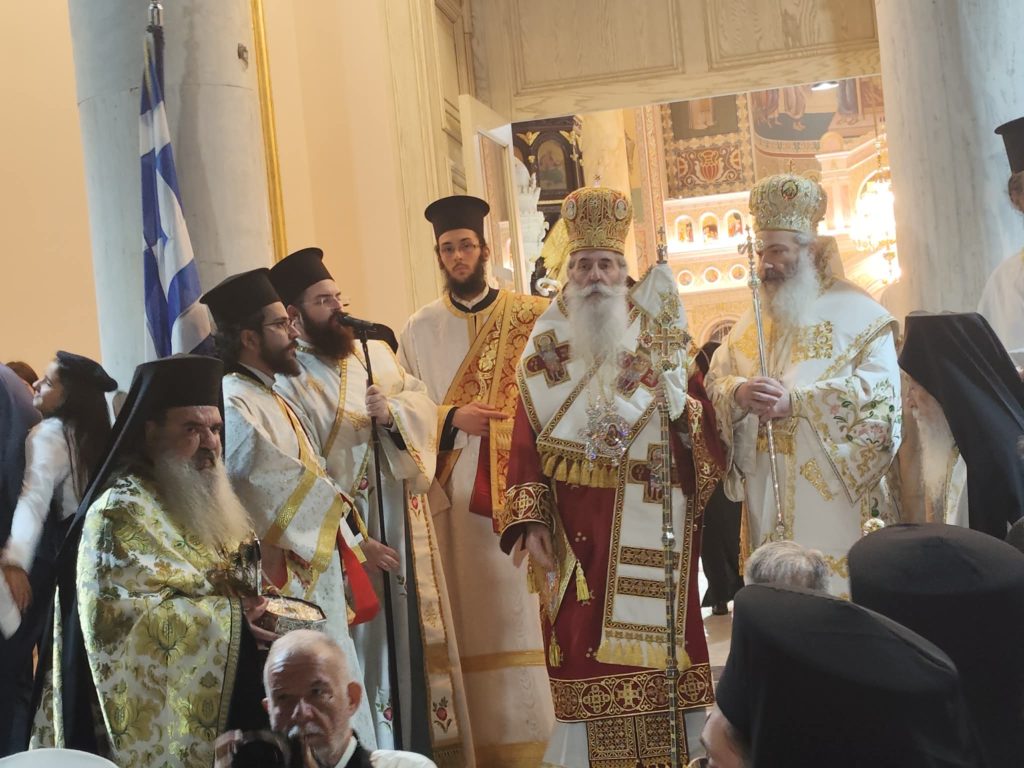 Κατανυκτικός αίνος για την Αγία Σοφία, στον περικαλλή της ναό, στα Μανιάτικα στον Πειραιά