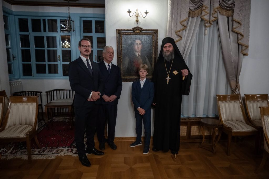 Παρασημοφόρηση του Ηγουμένου της Ι.Μ. Χιλανδαρίου από την σερβική βασιλική οικογένεια