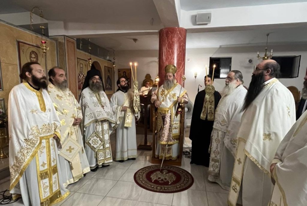 Ο Επίσκοπος Κερνίτσης στον Ι.Ν. Αγίου Αλεξίου Φιλοθέης Πατρών
