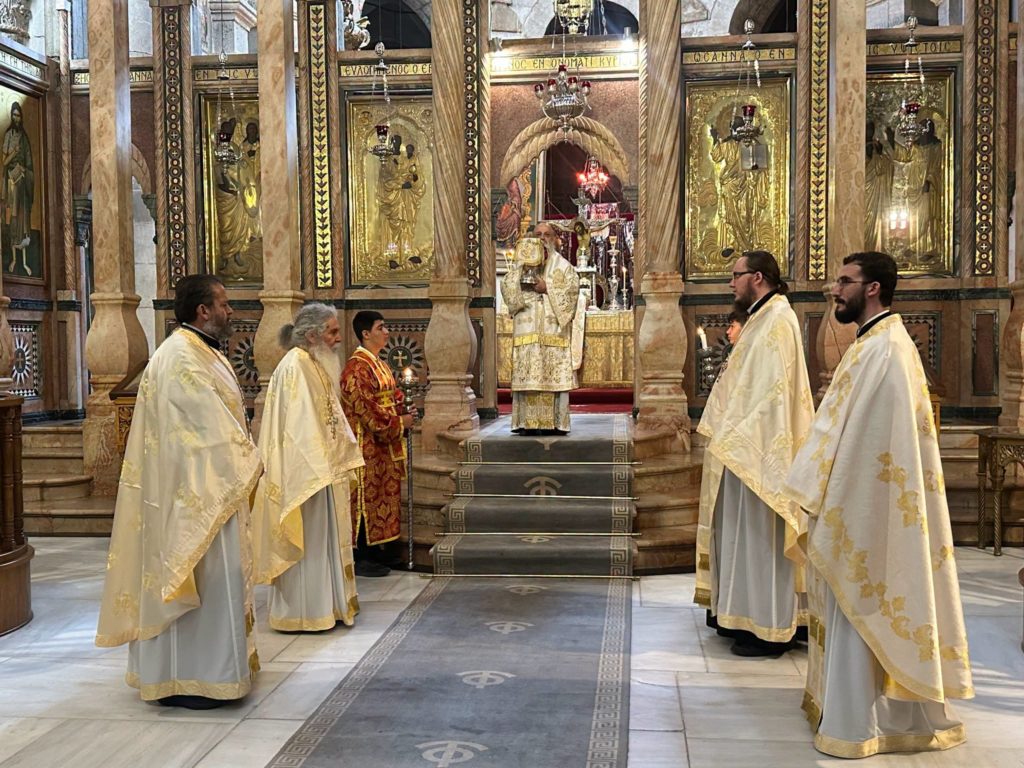 Μνήμη της επετείου των εγκαινίων του Πανίερου Ναού της Αναστάσεως