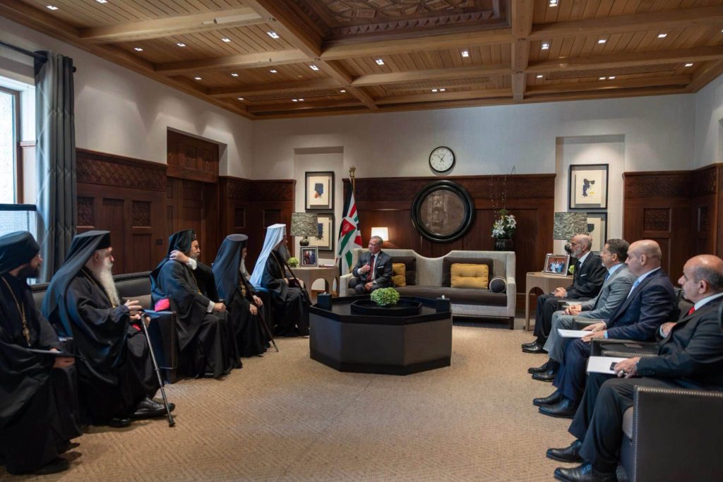 جلالة الملك عبدالله الثاني يستقبل غبطة بطريرك بلغاريا ومتروبوليت صوفيا، كيريوس كيريوس دانيال في