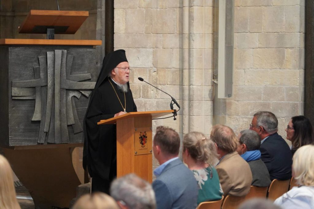 Ecumenical Patriarch Bartholomew awarded an Honorary Doctorate by the University of Chichester