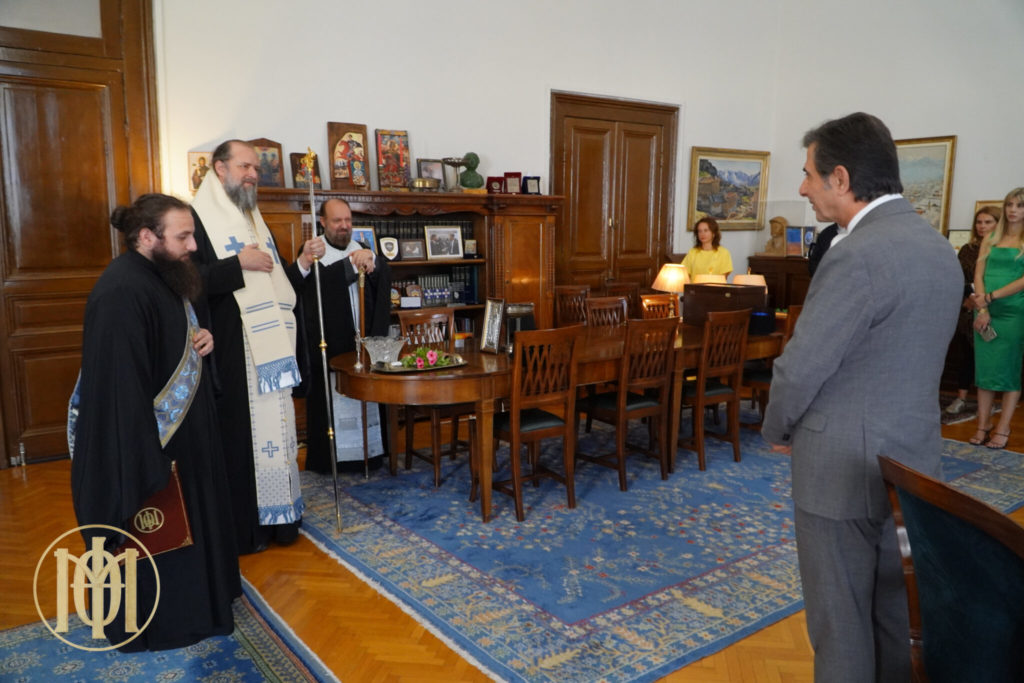 Η ακολουθία του Αγιασμού στο Υπουργείο Μακεδονίας – Θράκης