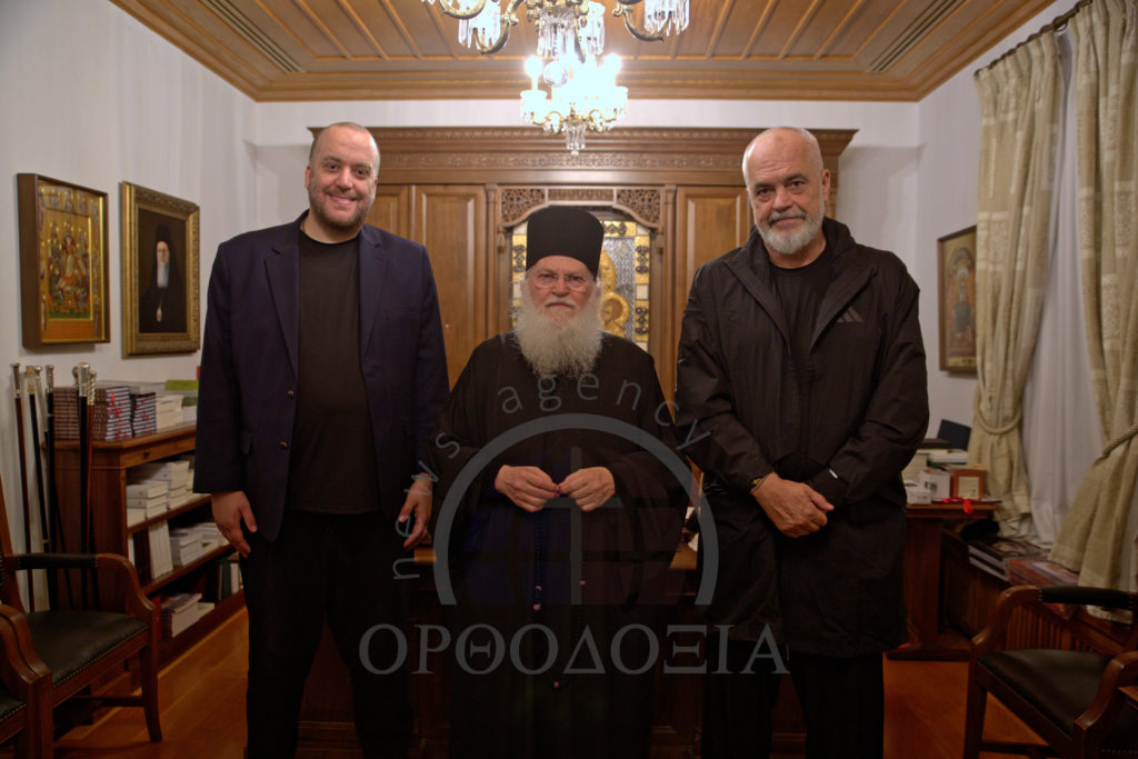 EXCLUSIVE: Albanian PM Edi Rama Visits the Holy Great Monastery of Vatopedi on Mount Athos
