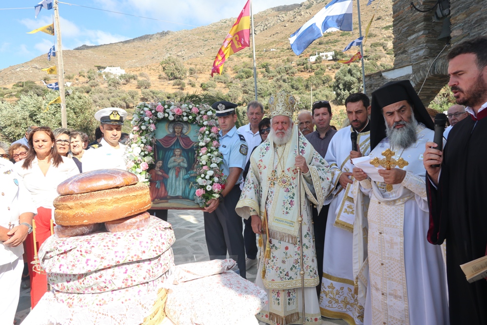 Η μνήμη της Αγίας Σοφίας και των θυγατέρων της τιμήθηκε στο Άνω Γαύριο της Άνδρου