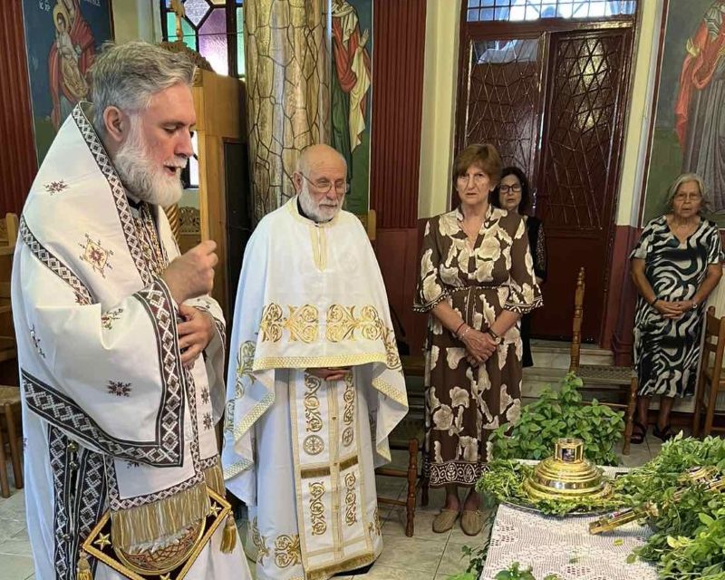 Ο Επίσκοπος Σκοπέλου Νικόδημος στο Βουτά Βορείου Ευβοίας