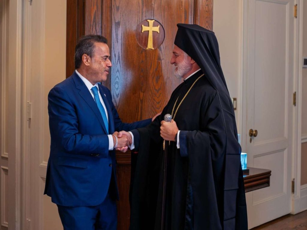 Στον Αρχιεπίσκοπο Αμερικής ο Υπουργός Περιβάλλοντος