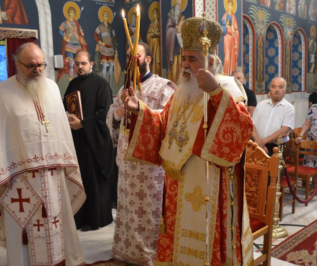 Ο Μητροπολίτης Νεαπόλεως στον Ιερό Ναό Αγίας Παρασκευής Ξηροκρήνης