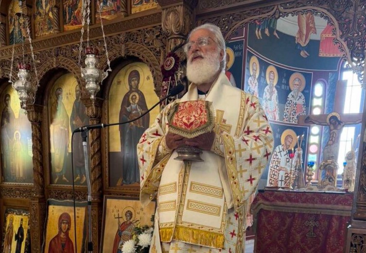 Ο Μητροπολίτης Αρκαλοχωρίου στον Ιερό Ναό Αγίων Πέτρου και Παύλου στην Άρβη Βιάννου