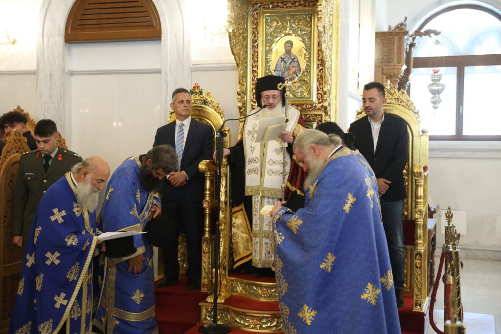 Δοξολογία στον Καθεδρικό Ναό του Αποστόλου Βαρνάβα για τον εορτασμό της Ημέρας των Ενόπλων Δυνάμεων