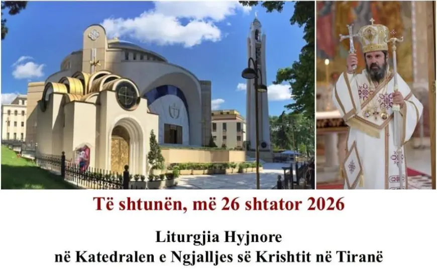 Liturgjia Hyjnore në Katedralen e Ngjalljes së  Krishtit në Tiranë