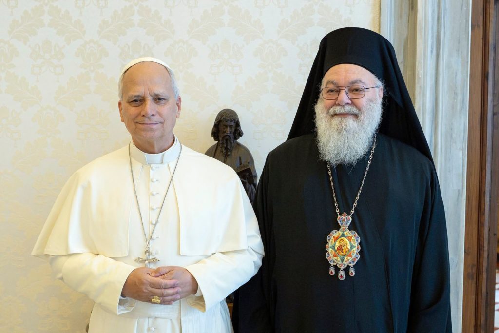 Ο Πατριάρχης Αντιοχείας Ιωάννης συναντήθηκε με τον Πάπα Λέοντα ΙΔ’ στο Βατικανό
