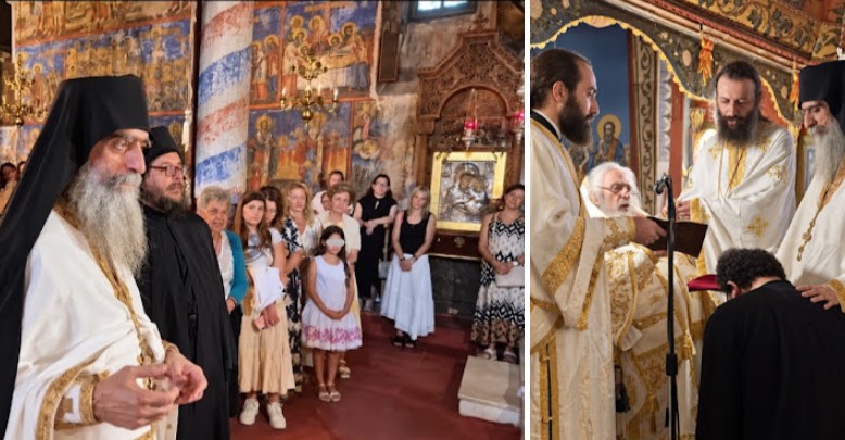 Μοναχική κουρά στην πανηγυρίζουσα Ιερά Μονή Αρχαγγέλου Αλμωπίας