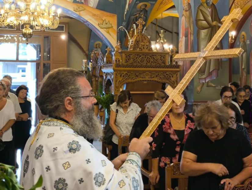 Λιτάνευση του Τιμίου Σταυρού στην ενορία Κιβερίου Αργολίδας