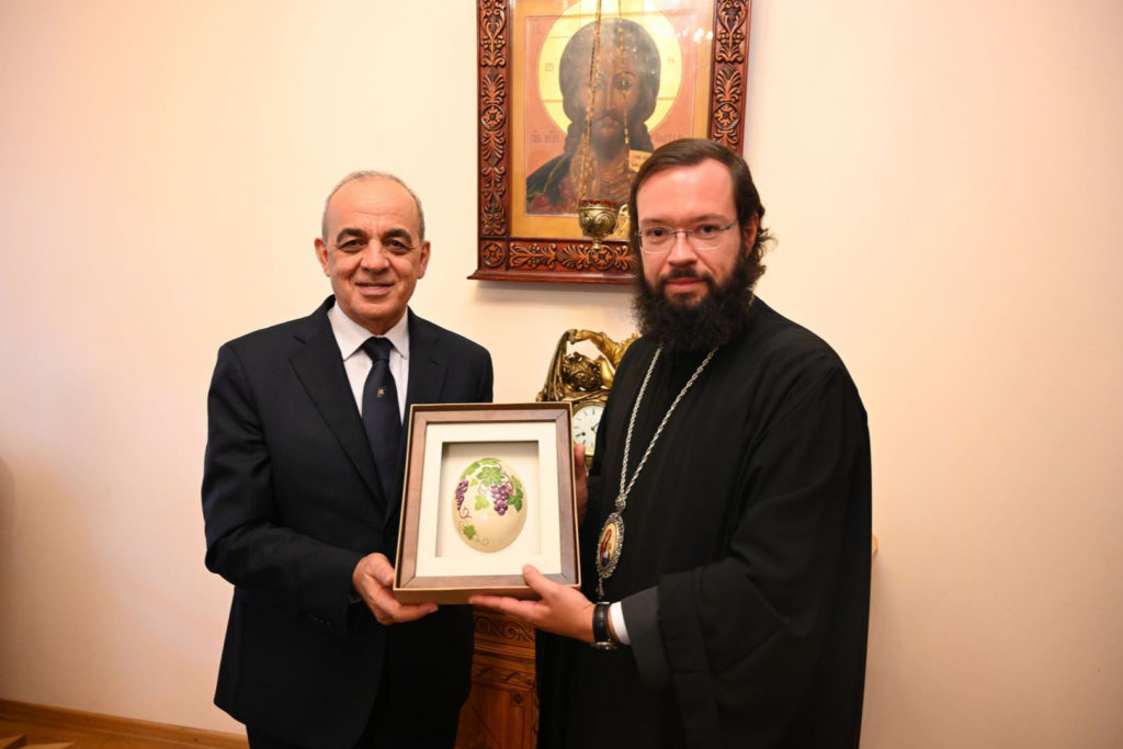 Ο Βολοκολάμσκ Αντώνιος συναντήθηκε με τον Υπουργό Τουρισμού του Χασεμιτικού Βασιλείου της Ιορδανίας