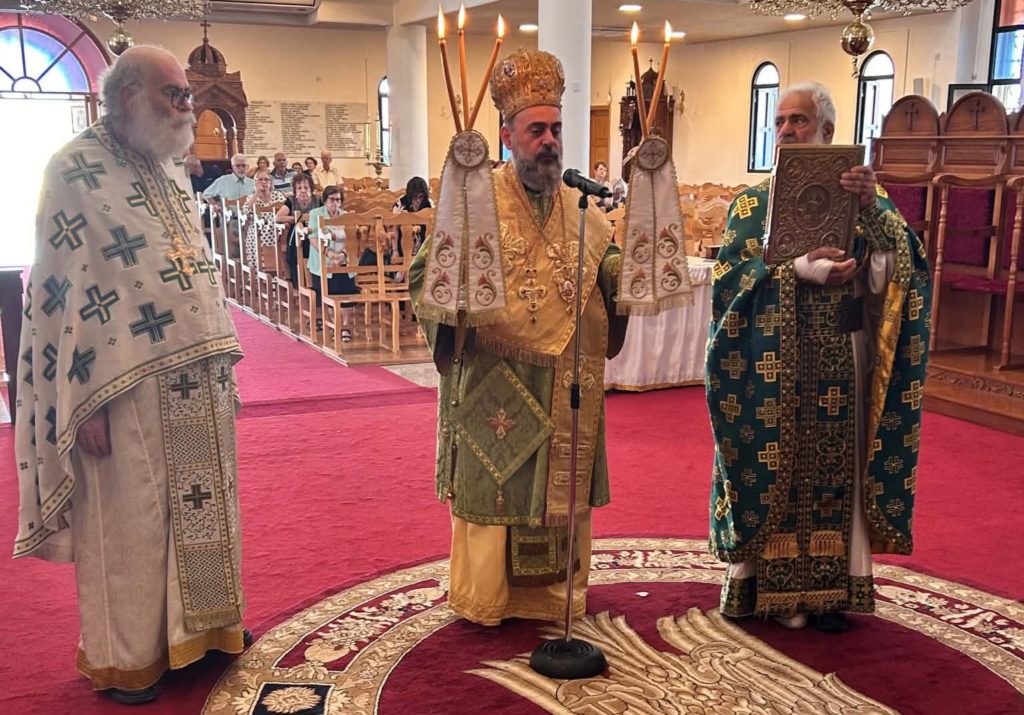 Ο Μητροπολίτης Κυρηνείας ιερούργησε στον Μητροπολιτικό Ναό Αποστόλου Βαρνάβα στην Κοκκινοτριμιθιά