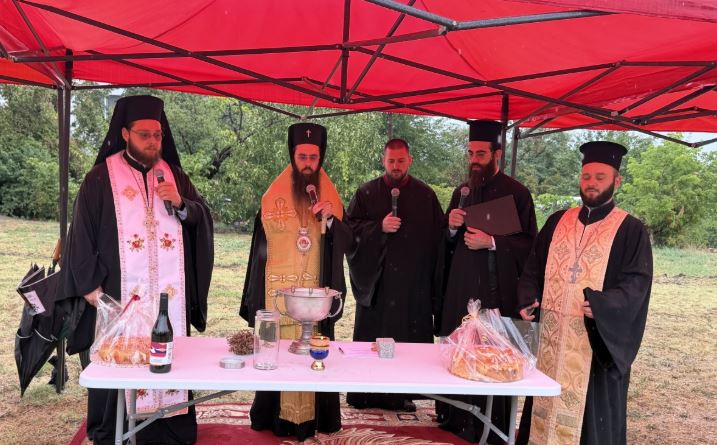 Полагане на основен камък за нов храм в село Панаретовци