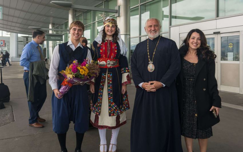Archbishop Elpidophoros arrives in Alaska for consecration