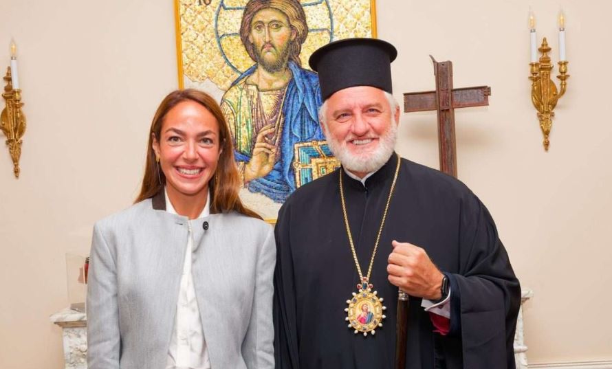 Archbishop Elpidophoros and Greek minister Domna Michailidou discuss elder care, disability and inclusion