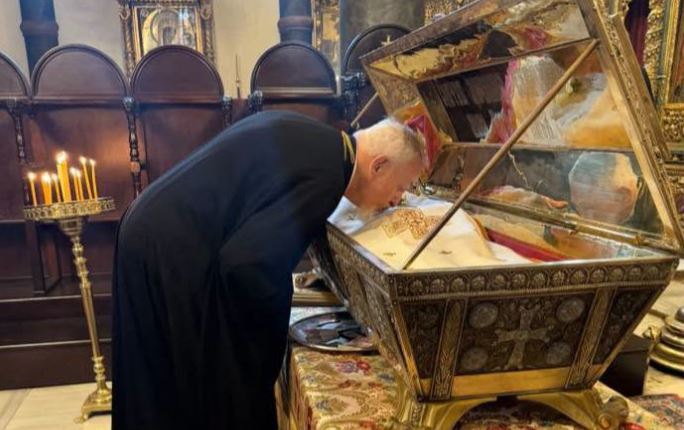 عيد القديسة الشهيدة العظيمة افيميا في كاتدرائية القديس جاورجيوس القسطنطينية