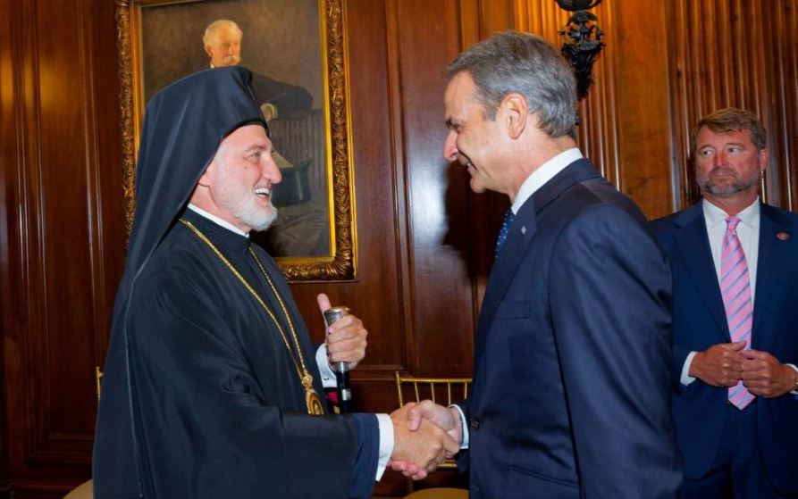 ‘The Greek American community welcomes you’: Archbishop Elpidophoros greets Mitsotakis in New York