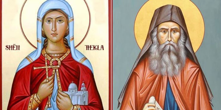 Thekla, dëshmorja e parë. Oshënar Siluan Athoniti. Shën Persida. Oshënar Kopri