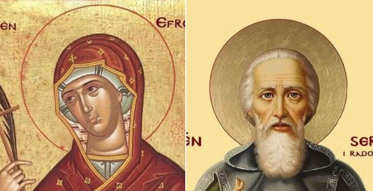 Oshënare Efrosina dhe Pafnuti, ati i saj. Oshënar Sergji në Radonezh. Efrosina e Suzdalit