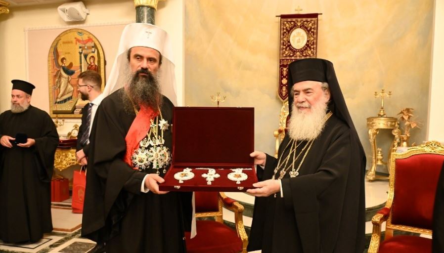 Official reception for His Beatitude the Patriarch of Bulgaria and Metropolitan of Sofia, Daniil,  at the Patriarchate