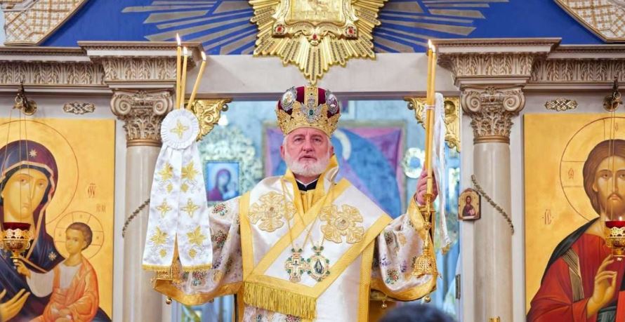 Archbishop Elpidophoros presides over liturgy at the Cathedral of Saint John the Forerunner in Brooklyn