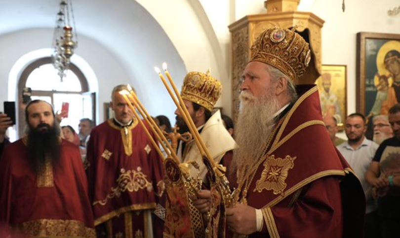 Празник Усековања главе Светог Јована Крститеља прослављен у Цетињском манастиру