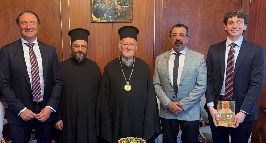 Bill Papastergiadis meets with Ecumenical Patriarch Bartholomew in Constantinople