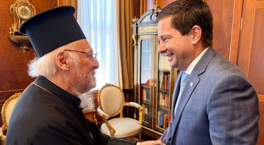 Meeting of the Ecumenical Patriarch with the Rector of the National and Kapodistrian University of Athens