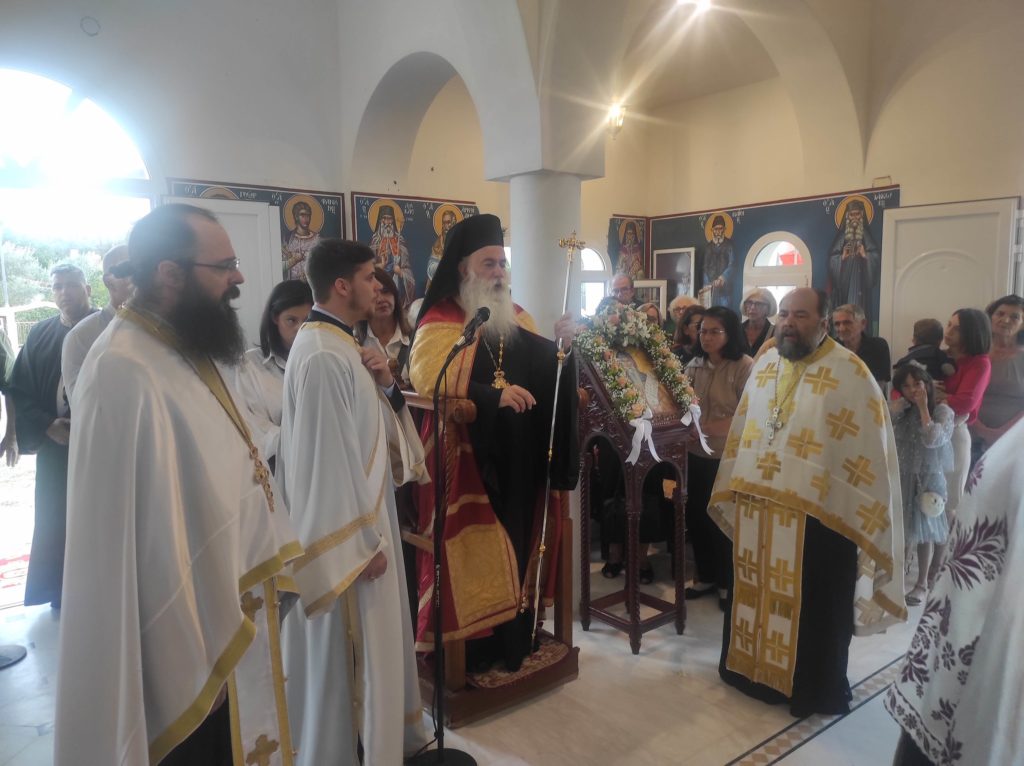 Ο Μητροπολίτης Κορίνθου Παύλος στην εορτή του Αγίου Ματθαίου του Ακτήμονος