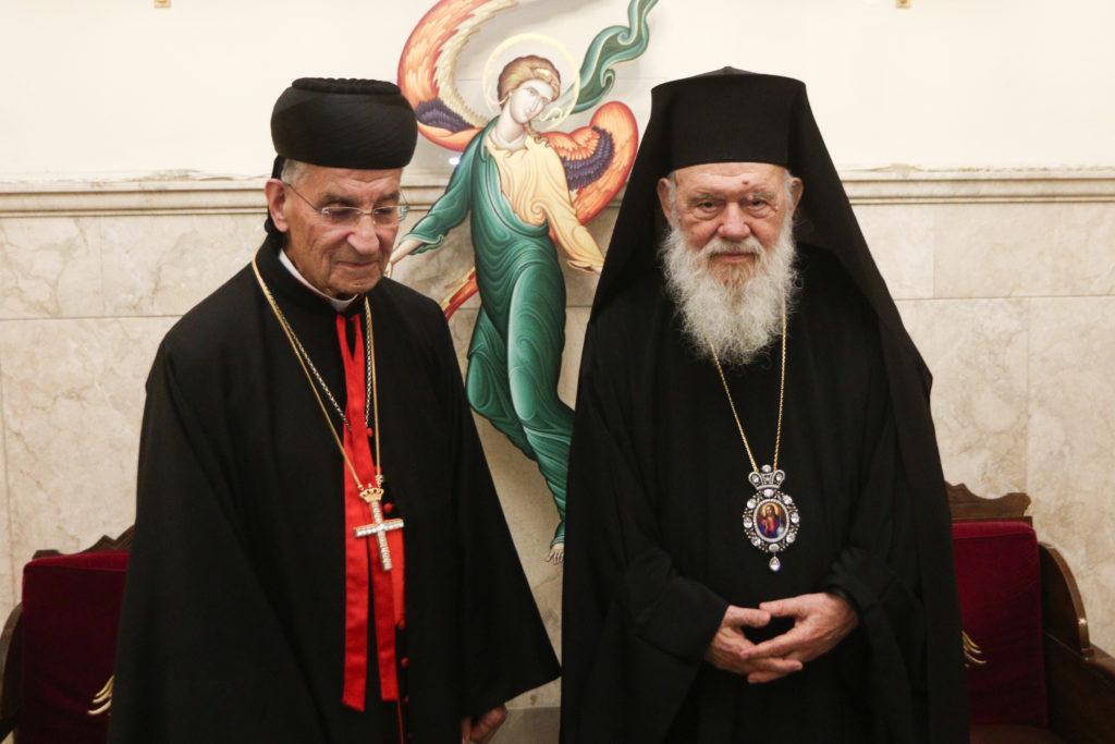 Επίσκεψη του Μαρωνίτη Πατριάρχη Αντιοχείας στον Αρχιεπίσκοπο Ιερώνυμο