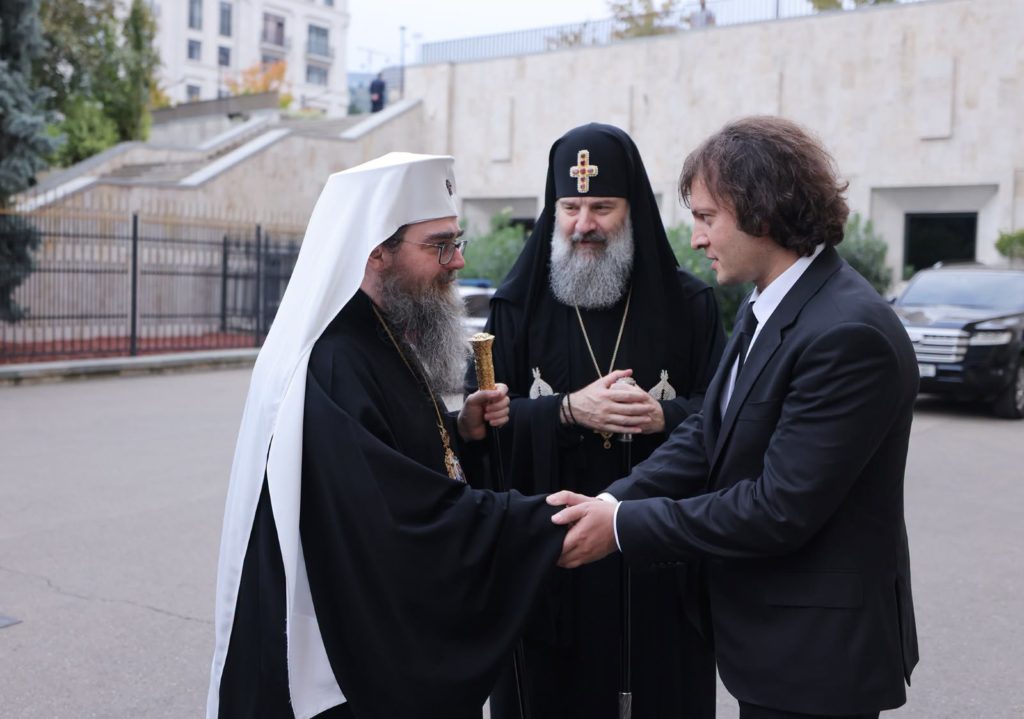 Συνάντηση Πατριάρχη Σιώ και Αρχιεπισκόπου Ραστισλάβ με τον Πρωθυπουργό της Γεωργίας