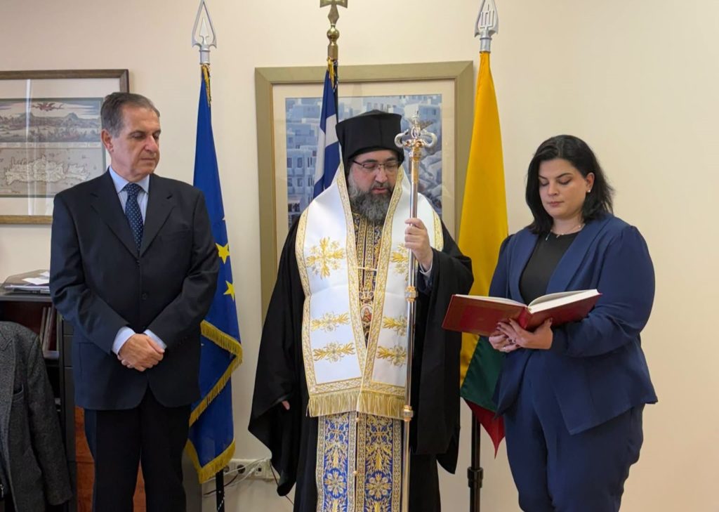 Ο Ταμισού Πανάρετος στην Πρεσβεία της Ελλάδας στη Λιθουανία για την επέτειο του «ΟΧΙ»
