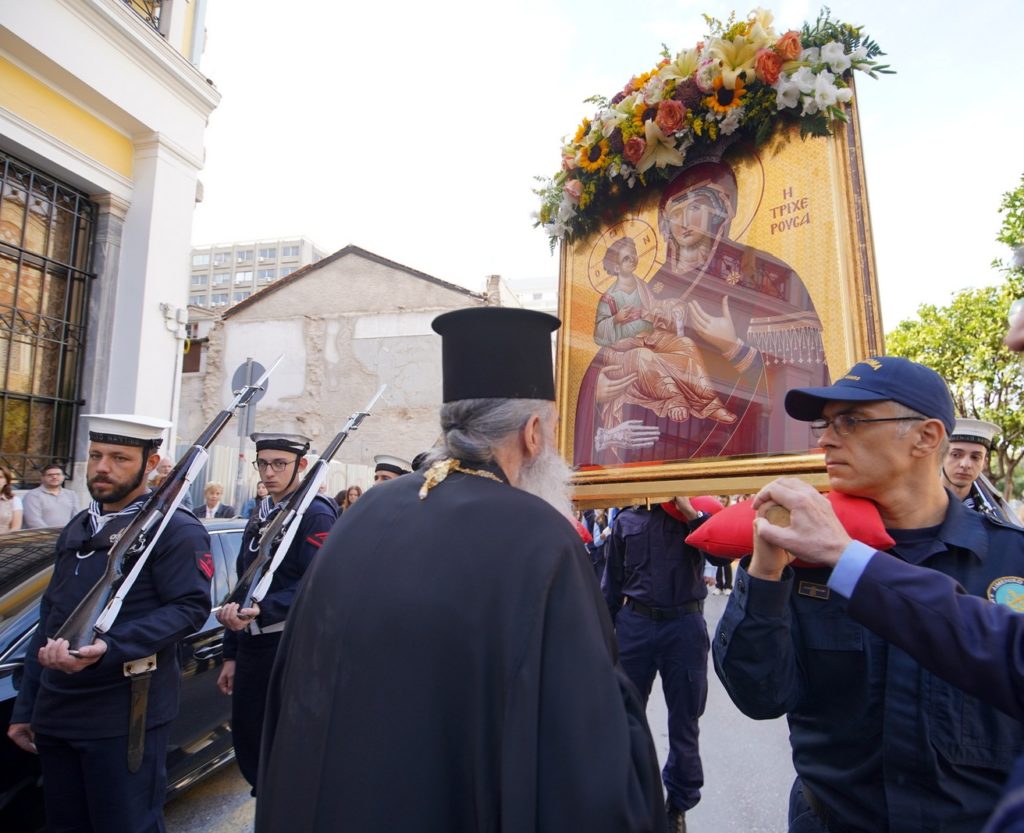 Επέτειος Ενθρονίσεως Ι. Εικόνος Παναγίας Τριχερούσας στον Ι.Ν. Αγίων Κωνσταντίνου και Ελένης Πειραιώς