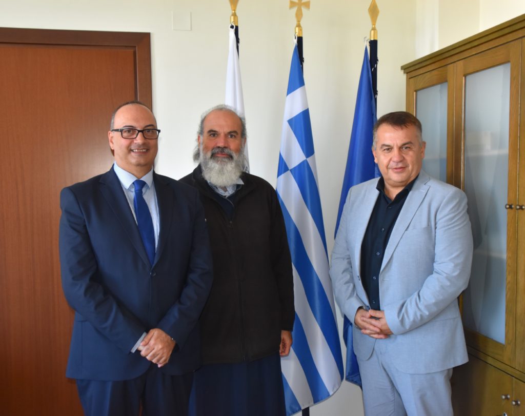 Επίσκεψη εκπροσώπων της Πατριαρχικής Ανώτατης Εκκλησιαστικής Ακαδημίας Κρήτης στον Πρύτανη του ΕΛΜΕΠΑ