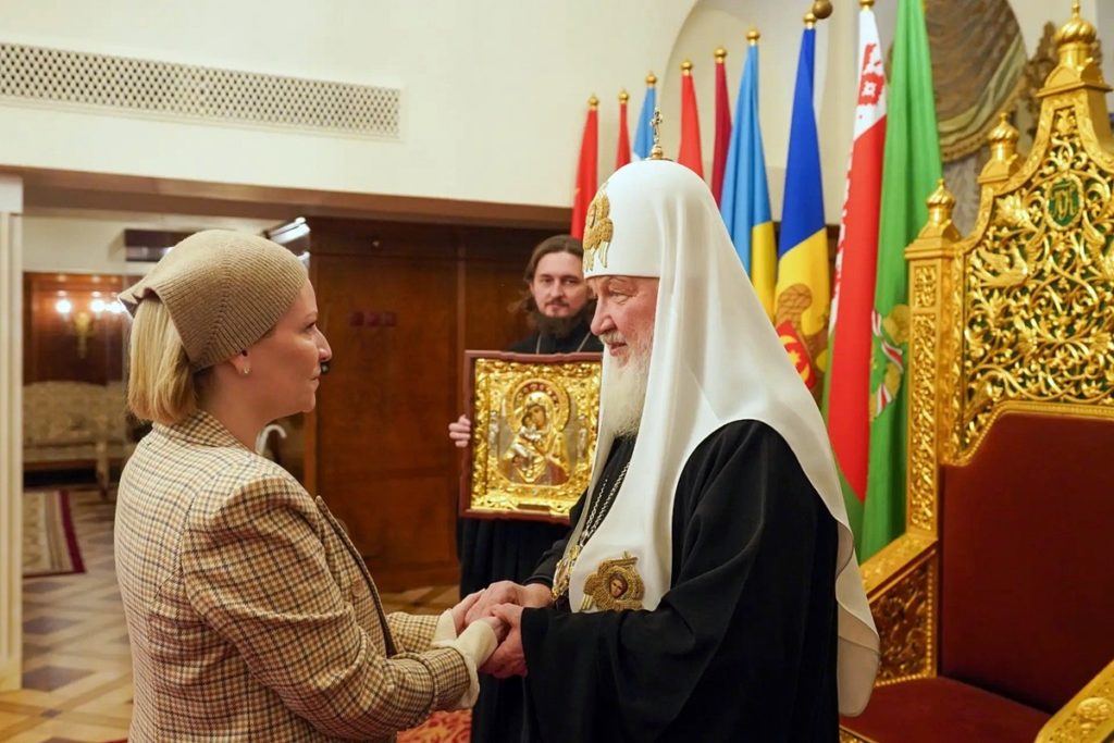 Состоялась встреча Святейшего Патриарха Кирилла с министром культуры Российской Федерации О.Б. Любимовой