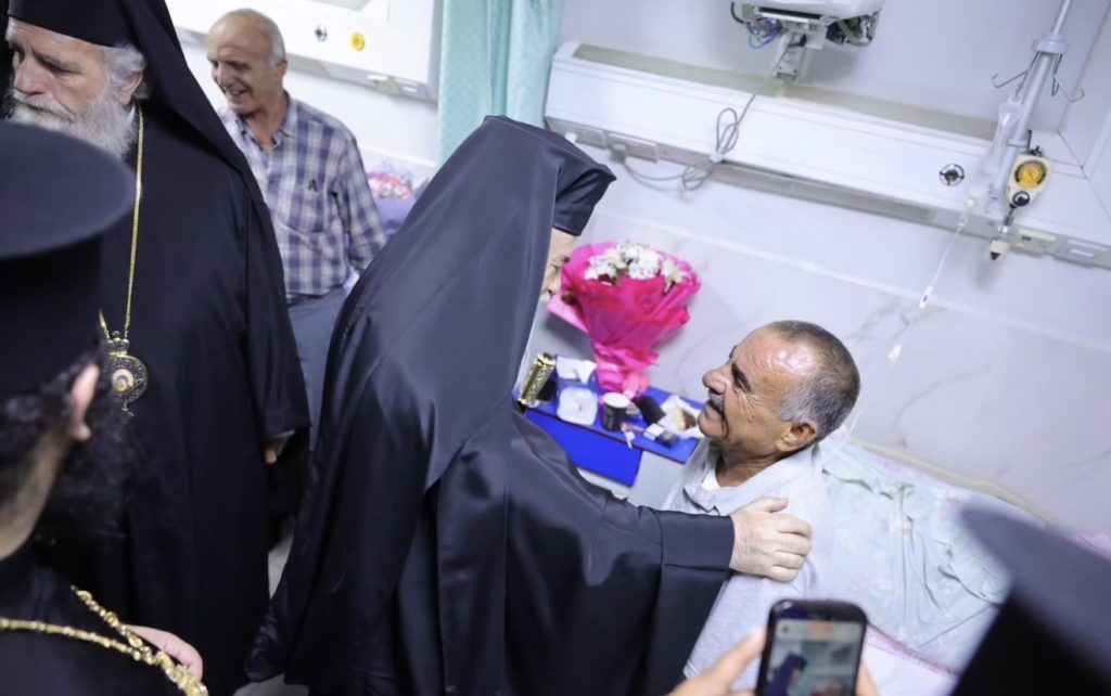 His Beatitude Patriarch Theophilos III Visits the Victims of the Terrorist Attack in Karak Following the Funeral